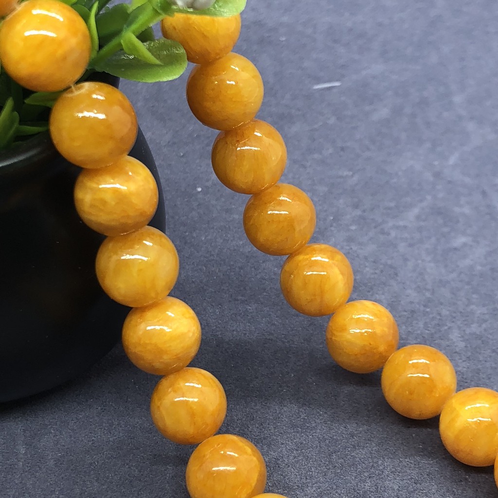 Chuỗi Hạt Đá Ngọc Bích Tròn Tự Nhiên 6-12mm Dùng Làm Vòng Tay Diy