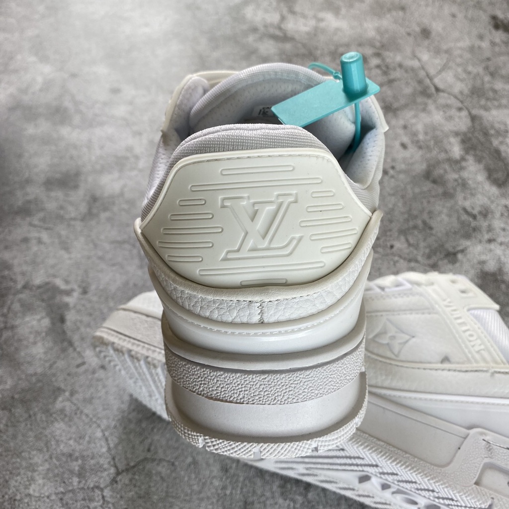 Giầy LVe Full Trắng full phụ kiện, Giầy LVe Sneaker nam nữ