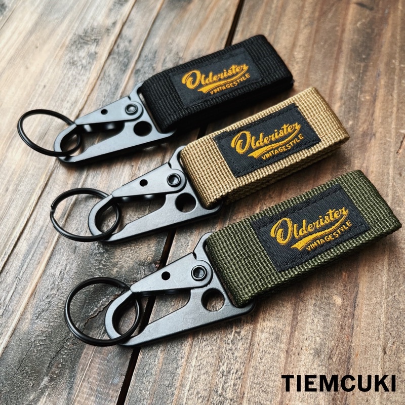 Móc Khoá - Keychain Biker vải canvas vintage motocycle Olderister - Tiệm Cũ Kĩ