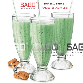Hộp 06 Ly Thủy Tinh Alaska Soda Sọc 340ml (DeLi-BQL017.340)