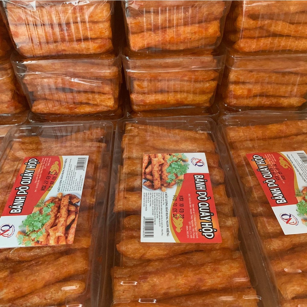 Bánh pò quẩy, hộp  vị cay, mùi vị bò truyền thống - ĐỒ ĂN VẶT - ĐẶC SẢN HẢI PHÒNG