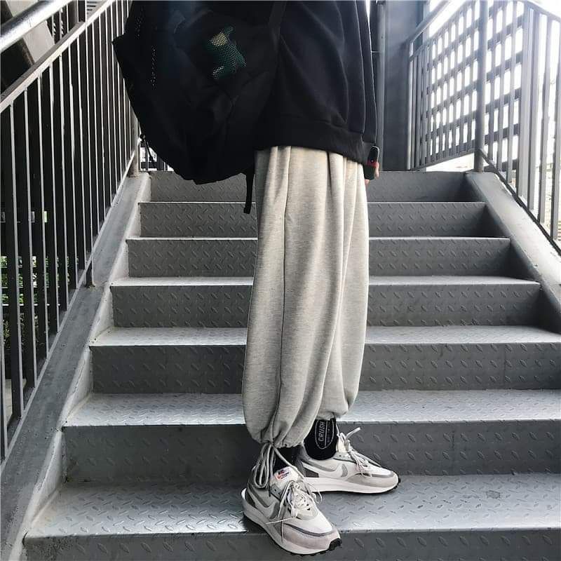 quần jogger kéo dây chun ống unisex nam nữ