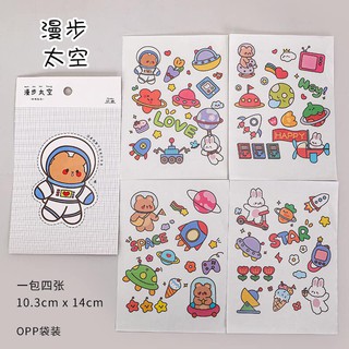 Sticker hình con gấu, cô gái