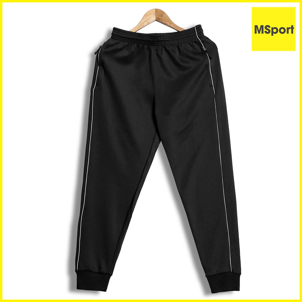 Quần Jogger Nam nữ Kiểu dáng Thể thao Ống bo có dây rút, chất liệu Poly 2 da dày dặn cao cấp QUAN.14