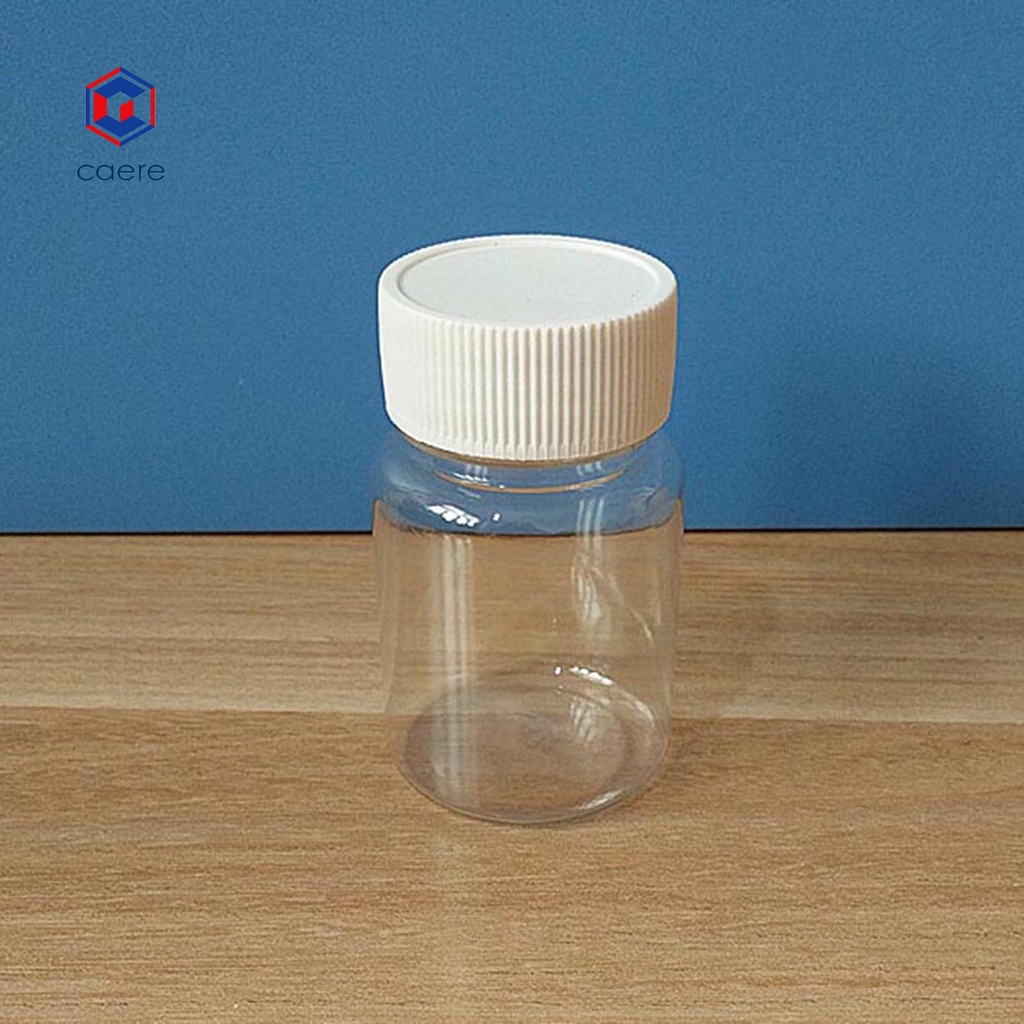 Set 10 lọ nhựa trong suốt 50ml đựng thuốc hóa học chống nước tiện dụng