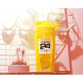 Bình siêu đẹp hai lớp, 500ml, pha shake chất lượng, tặng kèm con lắc quả khế