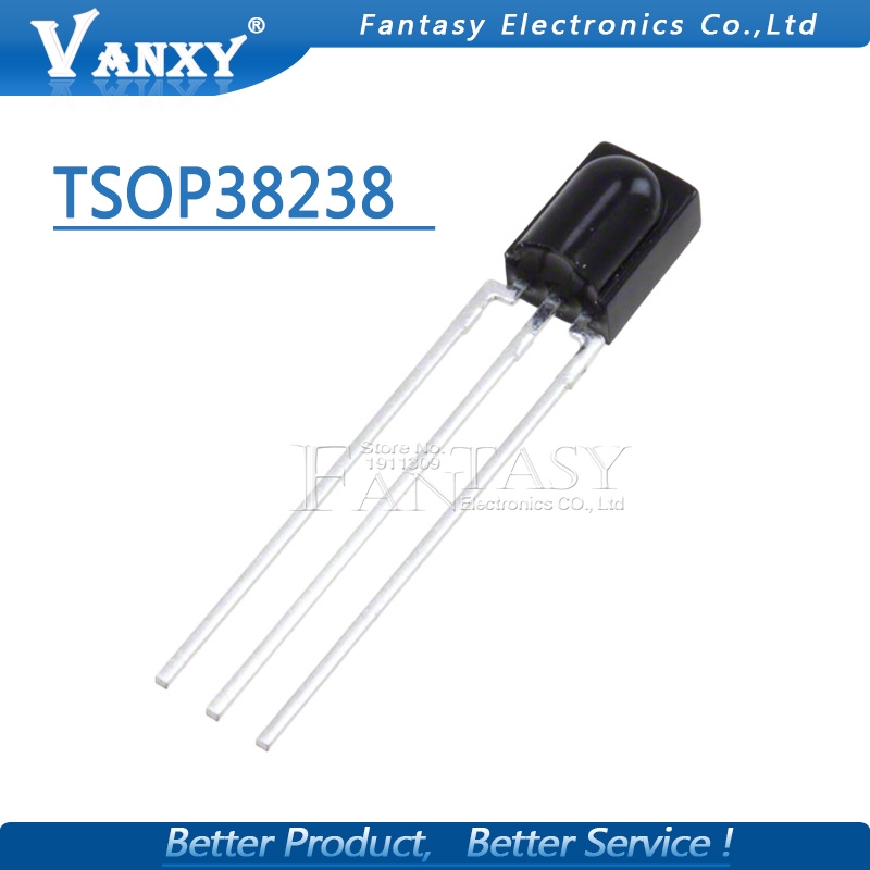 Set 5 Linh Kiện Điện Tử Tsop38238 Ic Ir Rcvr Mod 38khz Dome Axial 38238 P38238 Op38238