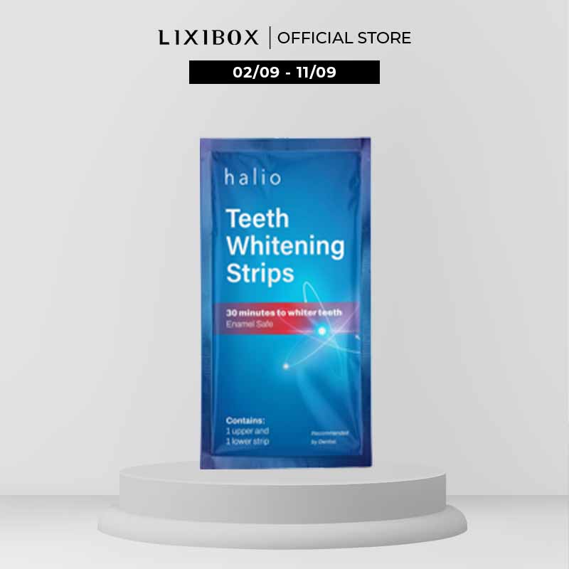 Miếng Dán Trắng Răng Không Ê Buốt Halio Teeth Whitening Strip