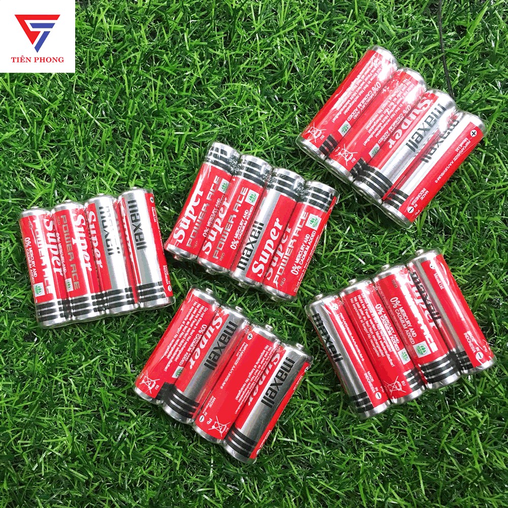 [RẺ NHẤT] Pin AA Maxell than tiểu (đỏ) Super Power Chính Hãng