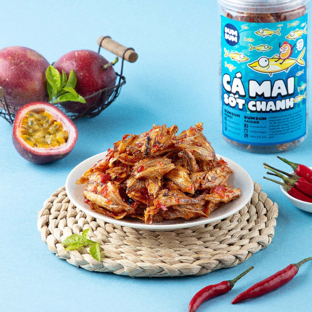 Cá mai sốt chanh dây DumBum 250g đồ ăn vặt Hà Nội