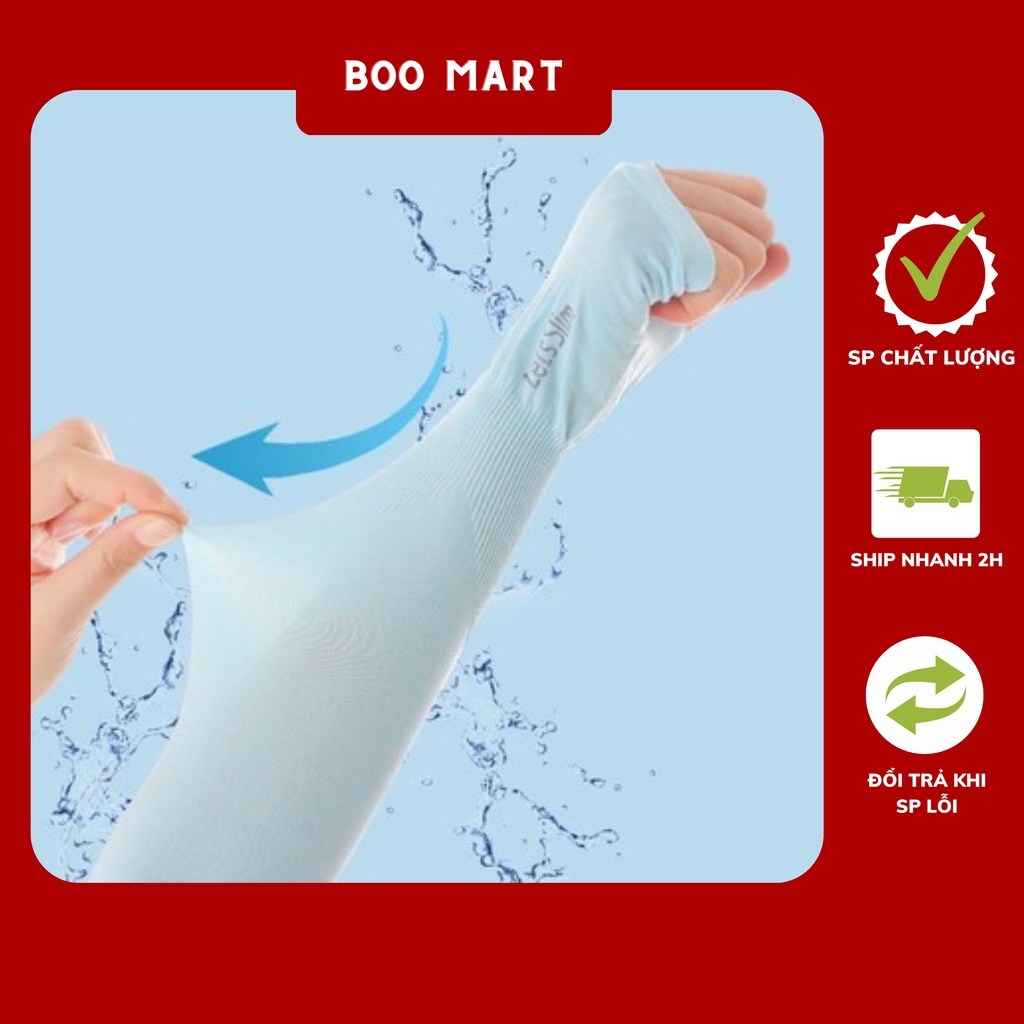 Găng tay chống nắng xỏ ngón Let's Slim chất dày chống tia UV khi đi đường (1 đôi) - BooMart