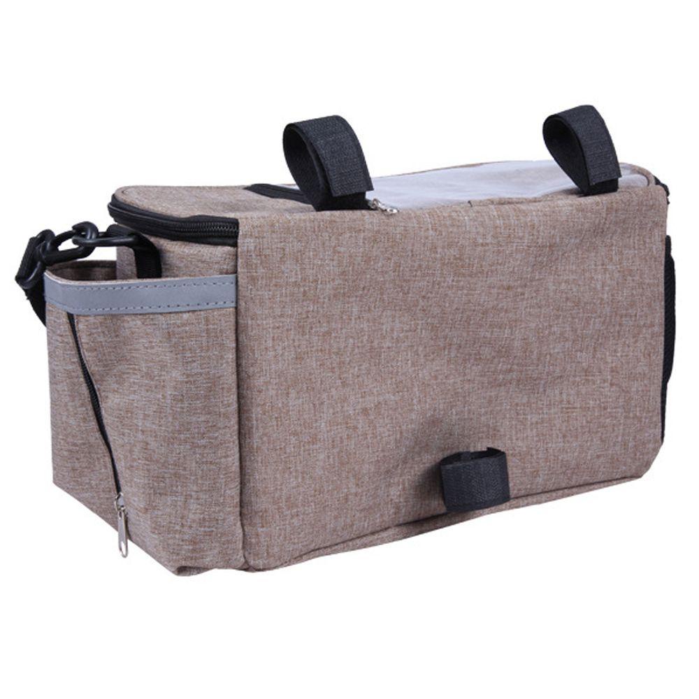 Túi Đựng Đồ Treo Xe Đẩy Em Bé Họa Tiết Kẻ Sọc Nhiều Ngăn Tiện Lợi