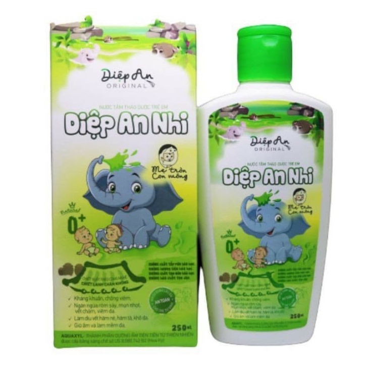 Nước tắm thảo dược Diệp An Nhi 250ml dùng được cho trẻ sơ sinh