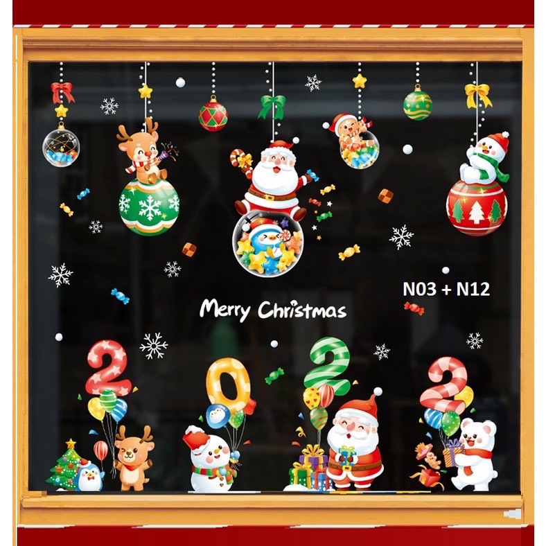 ❤️TỔNG HỢP TRANH DÁN TƯỜNG TRANG TRÍ NOEL 2022 [FREE SHIP] | BigBuy360 - bigbuy360.vn