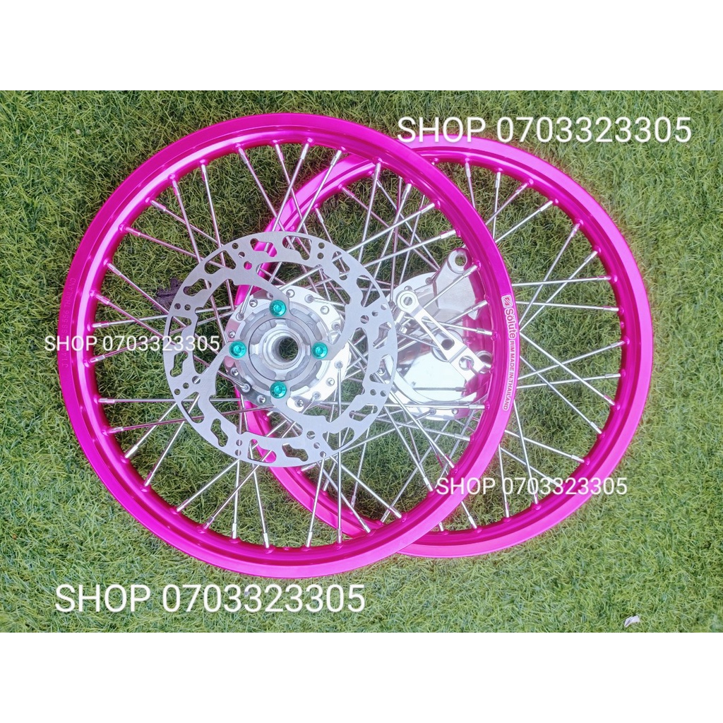 CẶP BÁNH CĂM WAVE DREAM TRƯỚC ĐĨA SAU ĐÙM NIỀN NHÔM HỒNG .SOLUTE.DALE BAN ZAI .SH THÁI KÈM MÁ ỐC VỚI PÁT KIỂU VÀ  ĐĨA  .