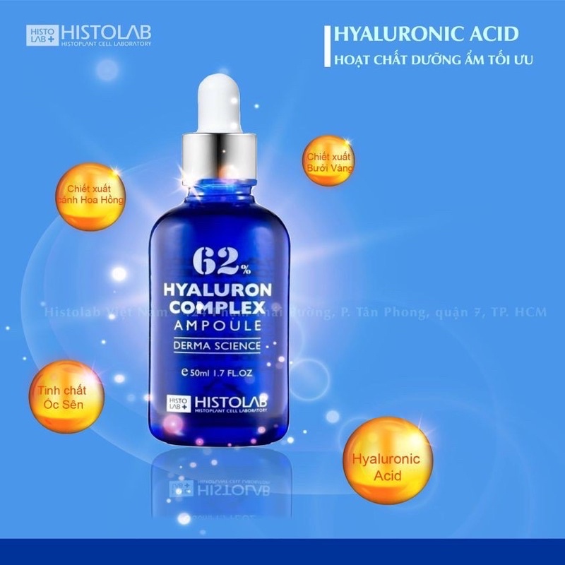 (Histolab)TINH CHẤT CẤP ẨM THIẾT YẾU - HYALURON COMPLEX AMPOULE 62%