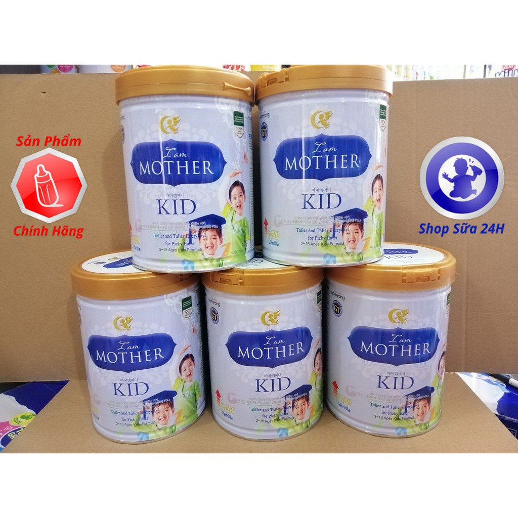 [DATE 6/2023] Combo 5 Lon Sữa I AM MOTHER KID (2-15 tuổi) 800g nhập khẩu nguyên lon Hàn Quốc