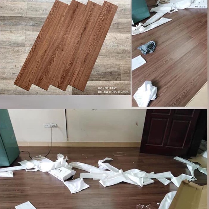 Sàn nhựa giả gỗ - Vật liệu thông minh chỉ 11.500đ/tấm