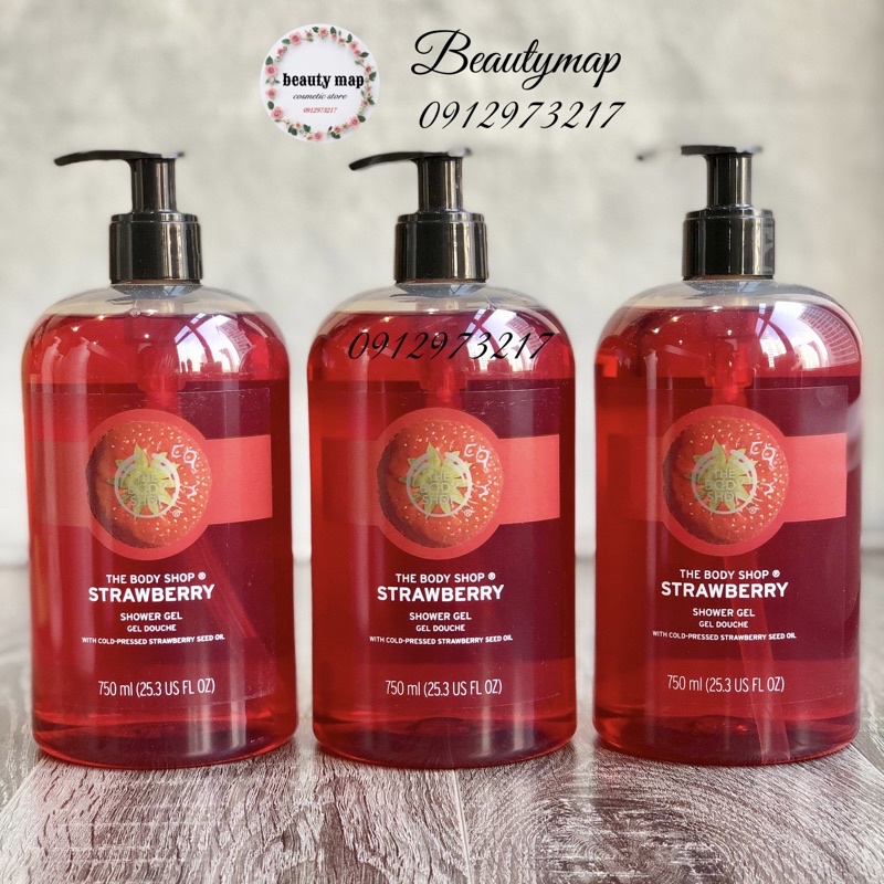 Sữa tắm The Body Shop strawberry 750ml