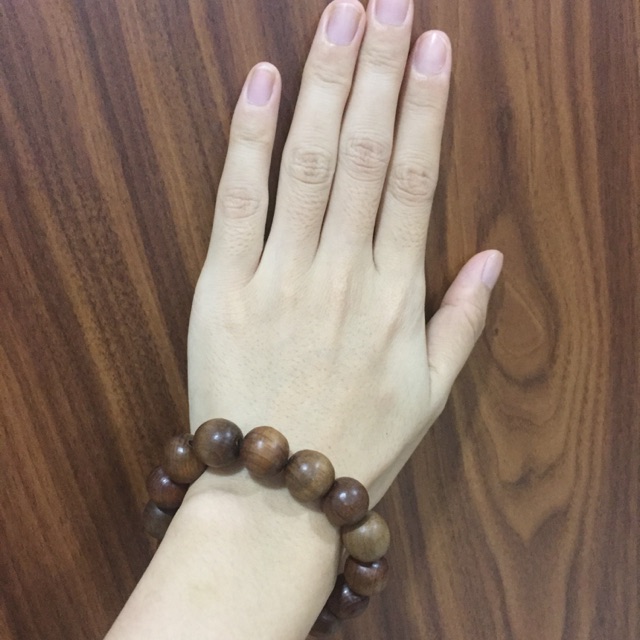Vòng tay gỗ ngọc am 15 li thơm tự nhiên