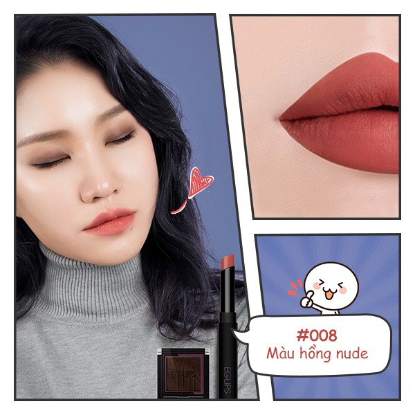 Son Thỏi Lì Siêu Mịn Eglips Muse In Lipstick