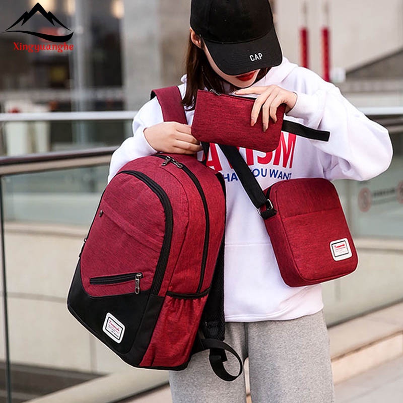 Combo Bộ 3 Balo Thời Trang Và Túi Đeo Chéo Cá Tính