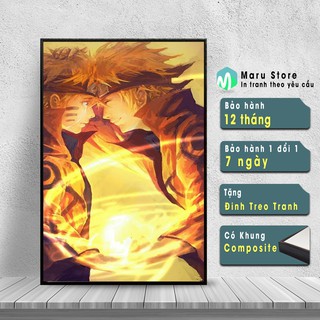 Tranh Minato và Naruto Đẹp Dùng Trang Trí Phòng Ngủ Thêm Sinh Động