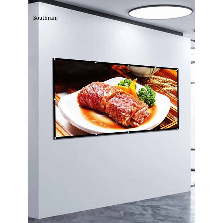 SOUN 16:9 Movie Screen 60 Inch 16:9 Simple Thick Projection Movie Screen Long Service Life for Movie | BigBuy360 - bigbuy360.vn