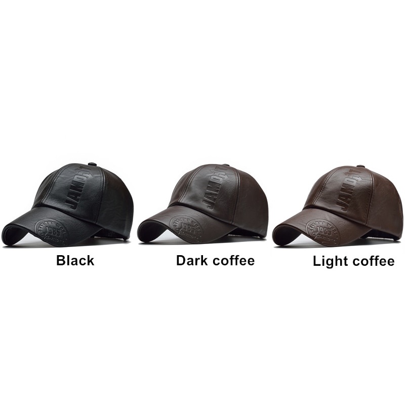 Mũ lưỡi trai da PU chống gió lạnh phong cách hip hop thời trang mùa đông đẹp mắt