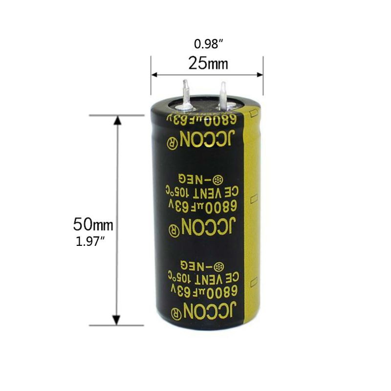 Tụ nhôm tần số cao Wer 63v 6800uf 25x50