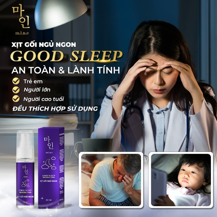 Xịt gối ngủ ngon Mine Good Sleep