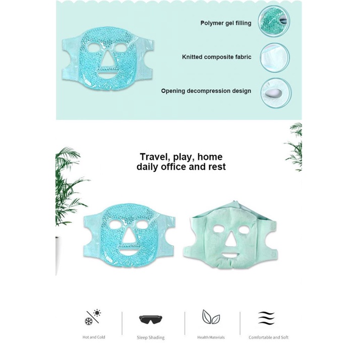 Mặt nạ gel PVC làm mát giảm mệt mỏi có thể tái sử dụng | BigBuy360 - bigbuy360.vn