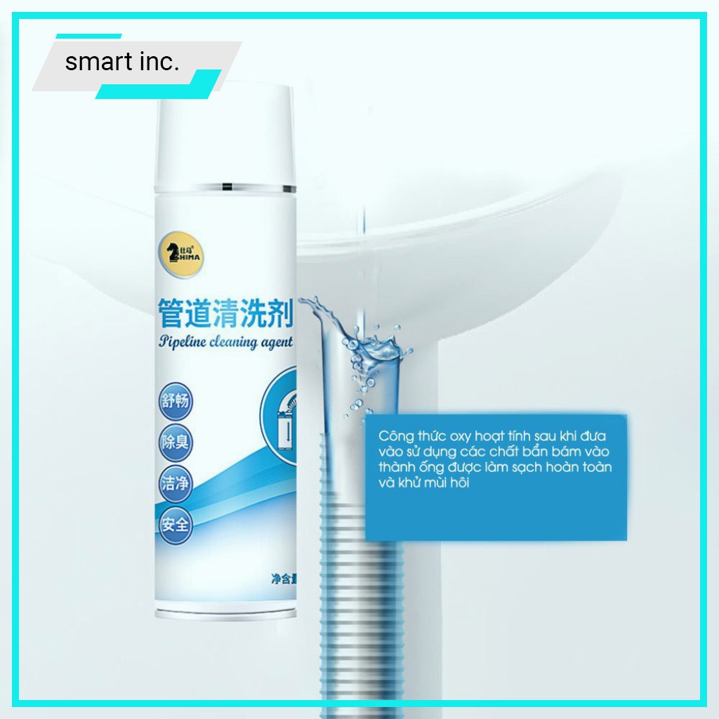 Xịt Thông Cống Ống Nước Bồn Rửa Bát Bình Xịt Tẩy Vệ Sinh Khử Mùi Hôi Lavabo Phòng Tắm Nhà Vệ Sinh Đa Năng