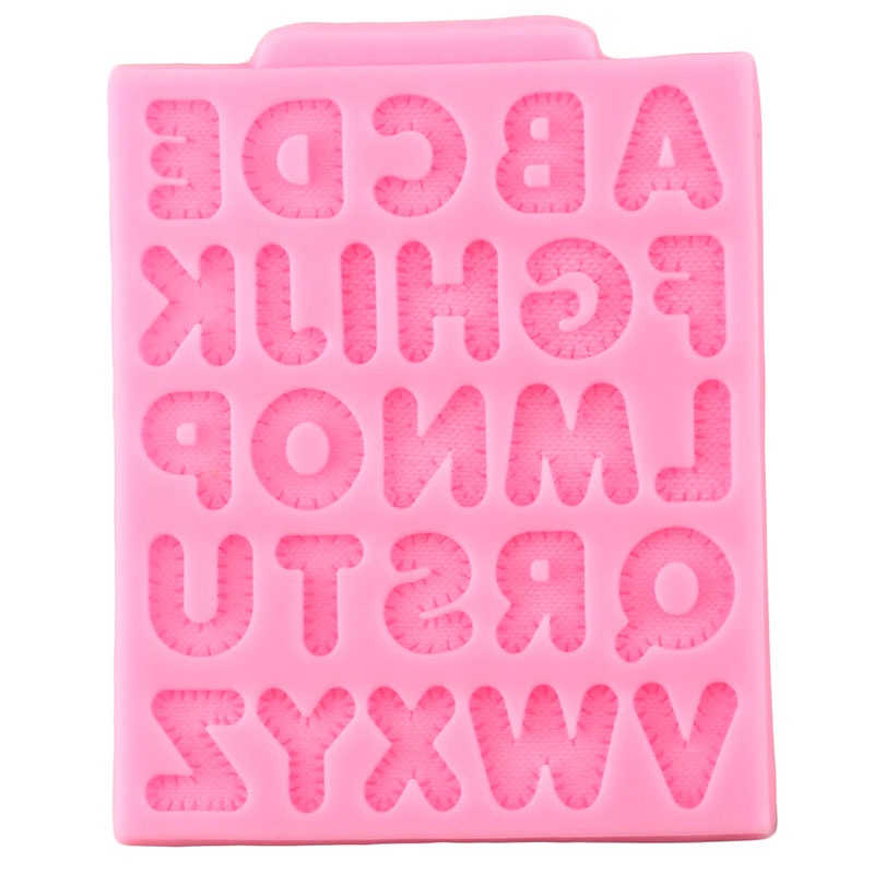 Khuôn Silicone Tạo Hình Chữ Cái Dùng Để Trang Trí Bánh Kem
