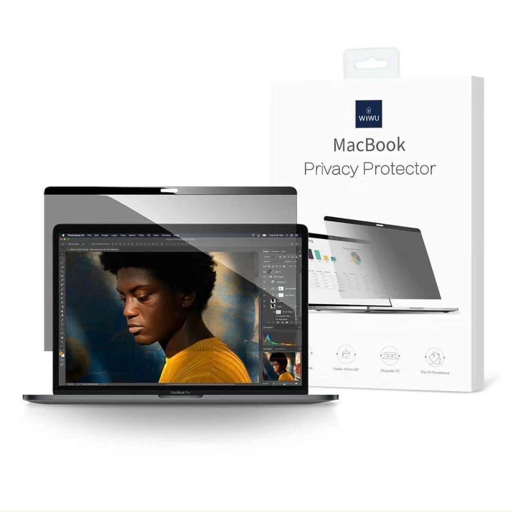 Miếng dán film Chống Nhìn Trộm WiWU cho MacBook Pro 14.2/MacBook Air 13.3/13pro