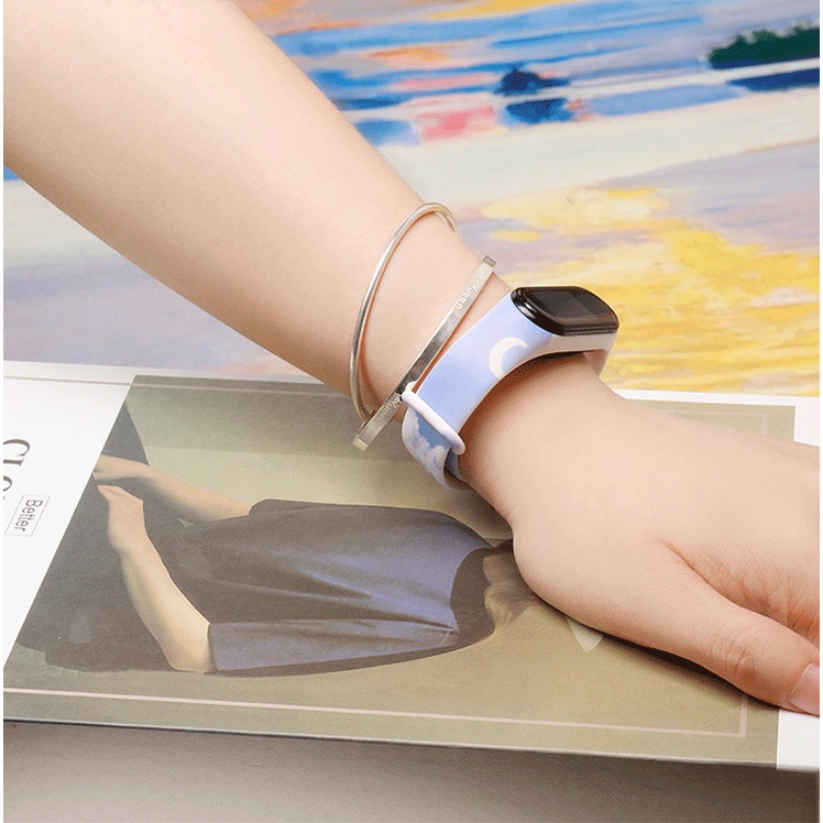 Dây Silicone Thay Thế Cho ĐồNg Hồ Xiaomi mi band 7 band 3 4 5 Mi7 mi band 6 7 pro