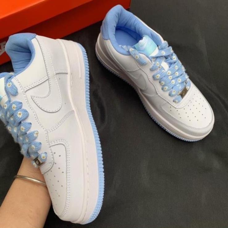 Giày AF1 Đế Trắng Hồng, Giày Sneaker AIR FORCE Trắng Xanh mẫu mới hàng cao cấp | BigBuy360 - bigbuy360.vn
