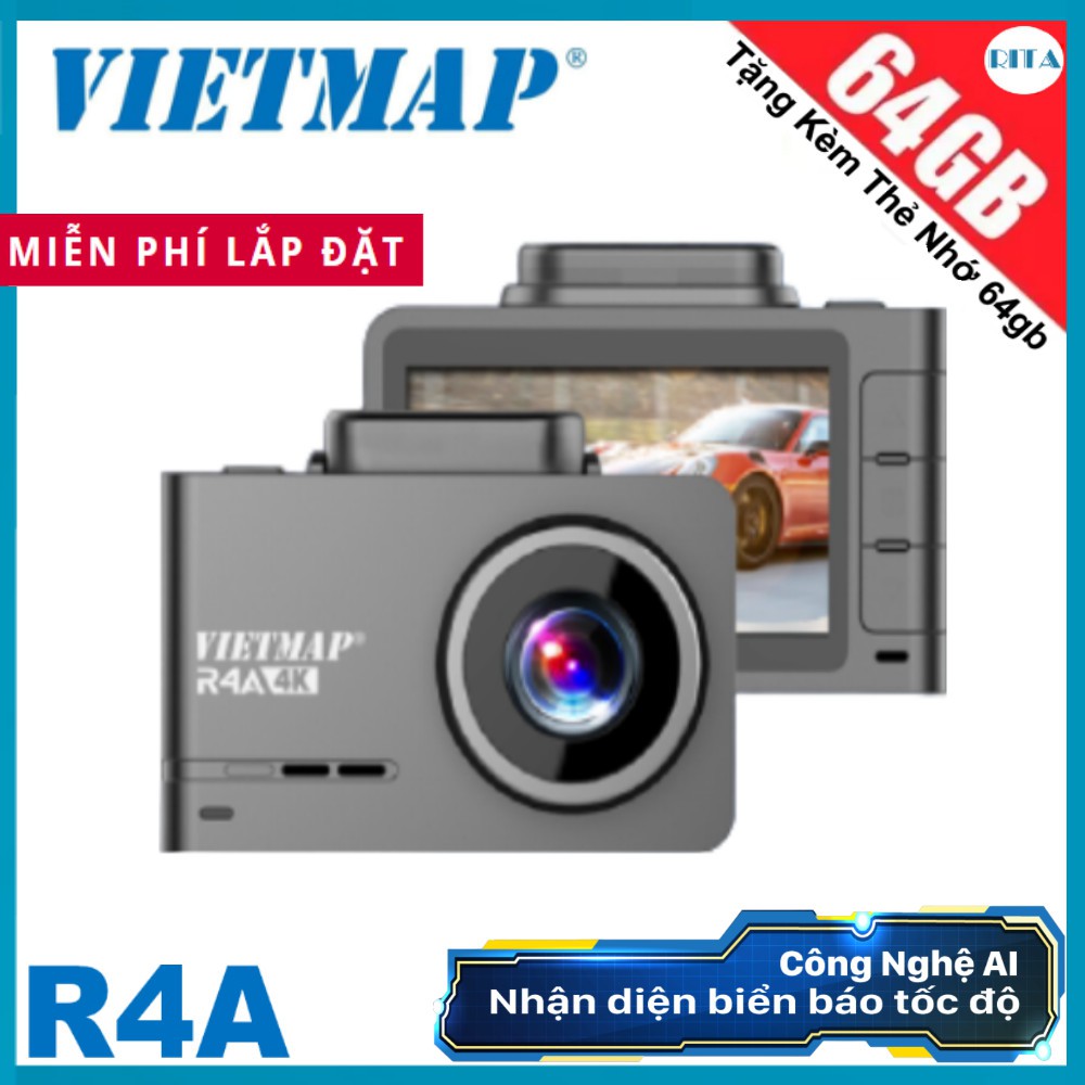 [MIỄN PHÍ LẮP ĐẶT] CAMERA HÀNH TRÌNH VIETMAP R4A