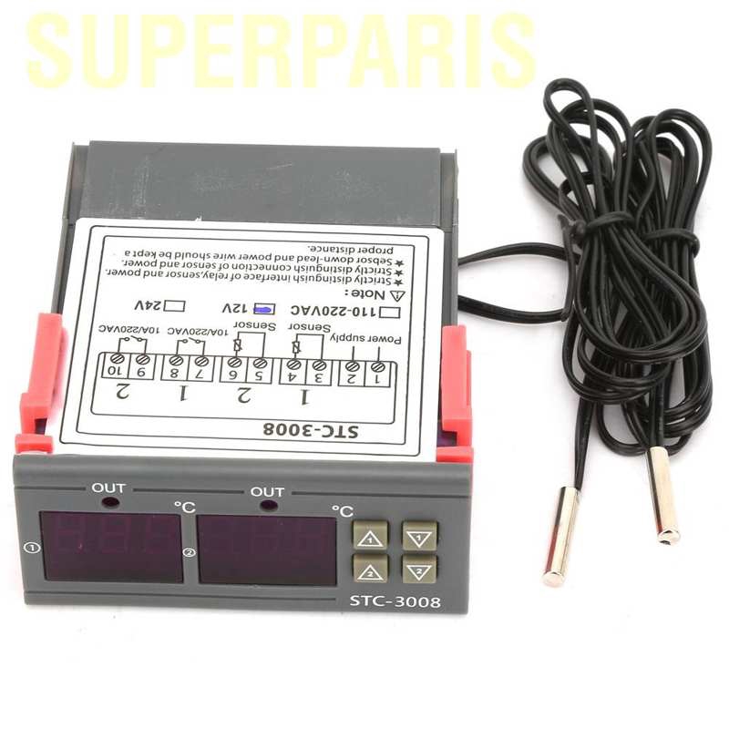 Bộ Điều Khiển Nhiệt Độ Kỹ Thuật Số Superpais 12v / 24v / 110-220v