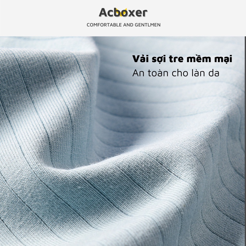 Quần lót nam, sịp đùi boxer vải Cotton mềm mại thoáng khí ACX06