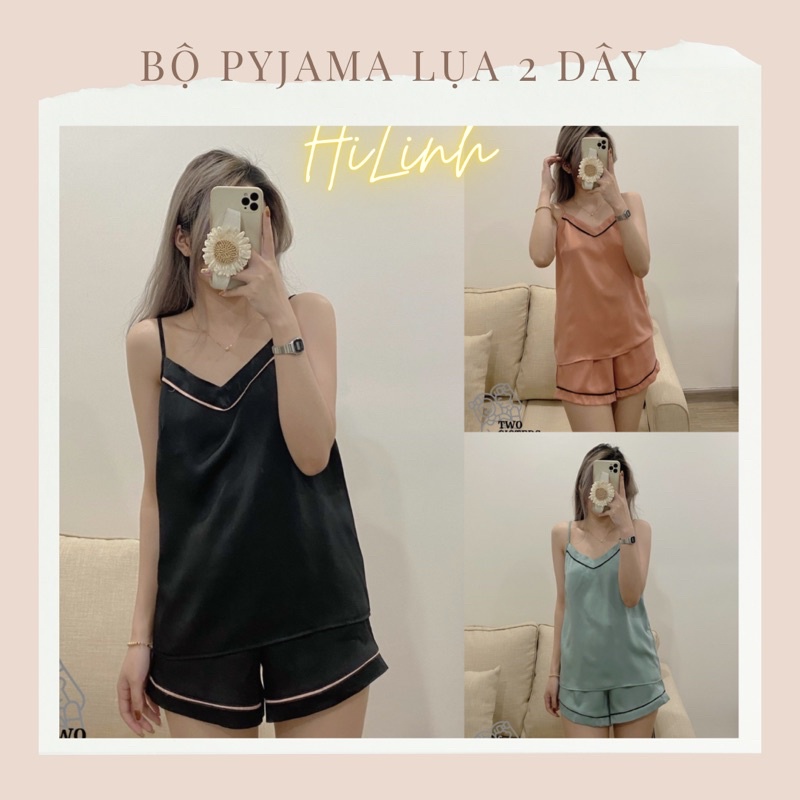 Bộ ngủ 2 dây lụa cao cấp, hàng loại 1 có size fom to