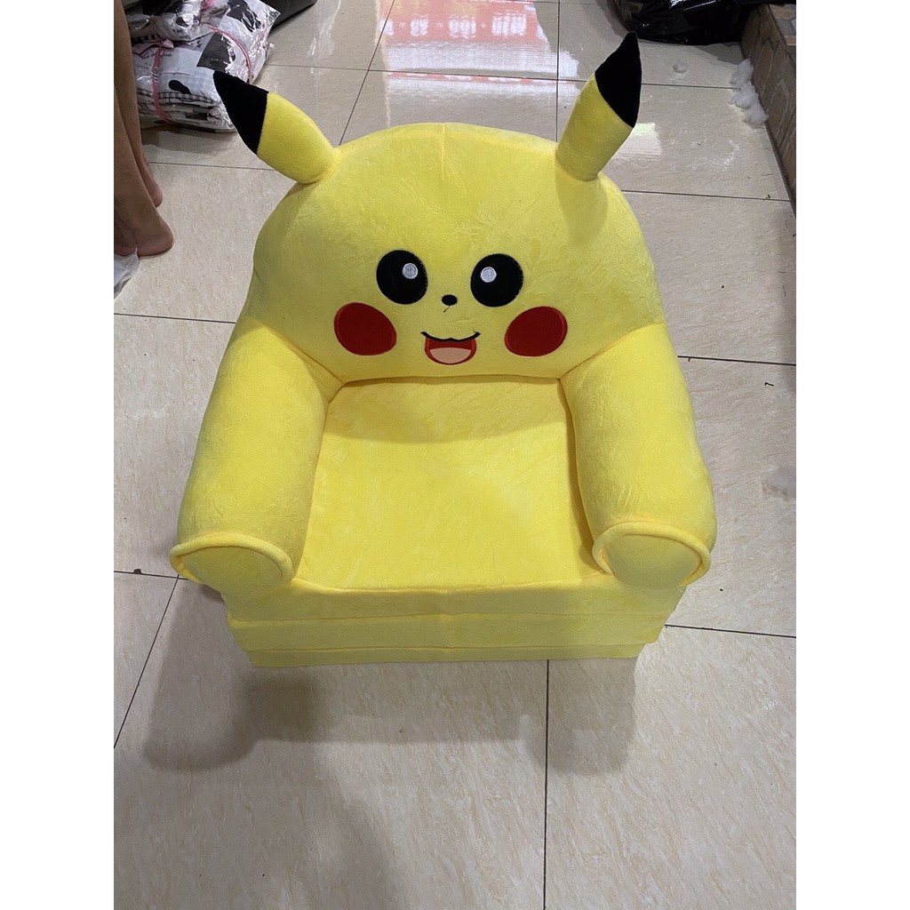 SOFA GIƯỜNG - GHẾ LƯỜI BÔNG HÌNH THÚ CHO BÉ- PIKACHU