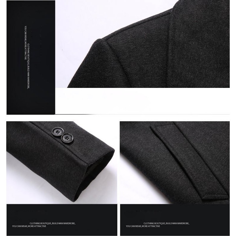 Áo khoác dạ măng tô dáng dài SC25 | BigBuy360 - bigbuy360.vn
