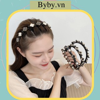 Băng đô cài tóc có kẹp giữ tạo phồng siêu xinh cho nữ thanh lịch