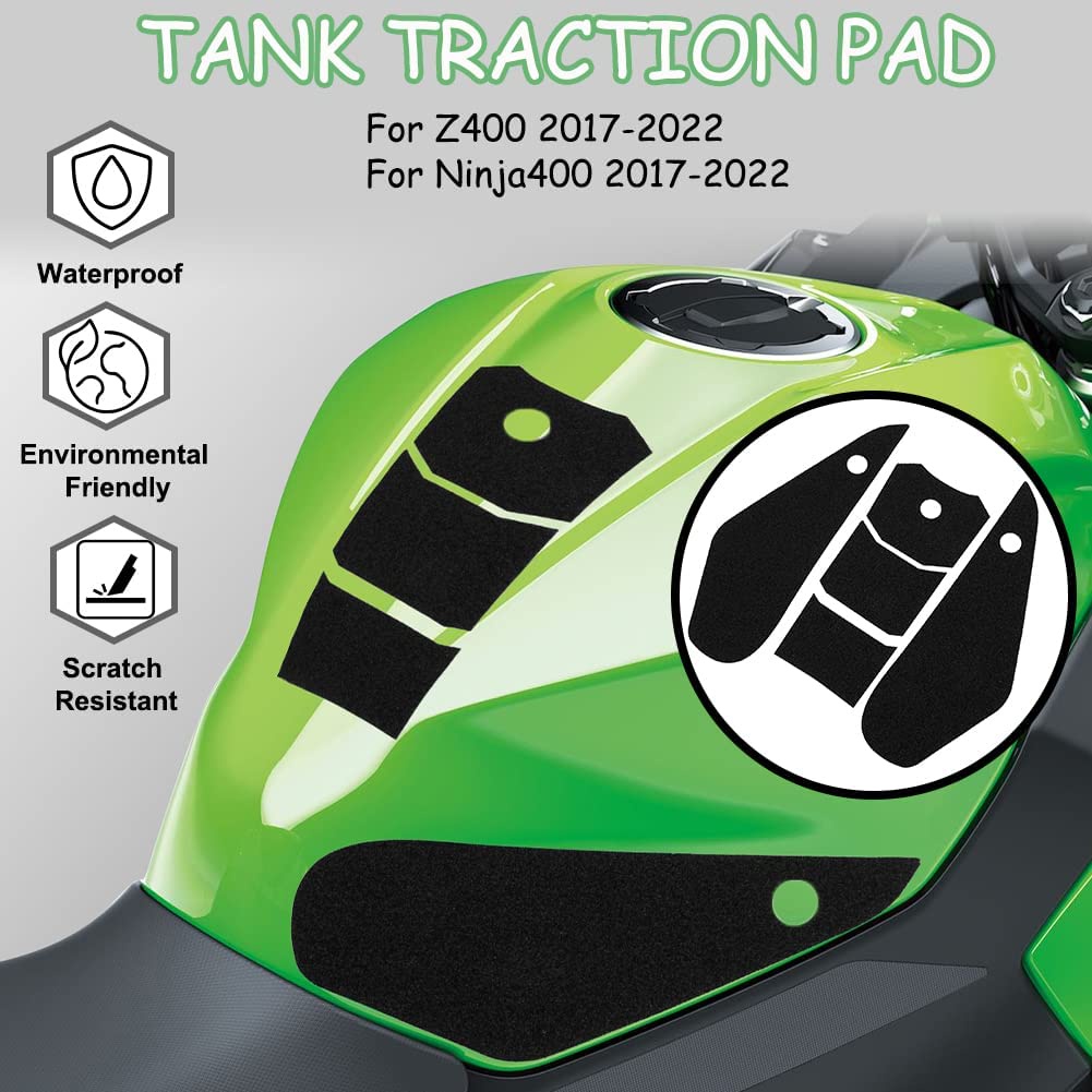 Miếng Dán Bảo Vệ Bình Xăng Chống Trượt Cho Xe Mô Tô Kawasaki Z400 Z 400 Ninja400 2017 2018 2019 2020 2021 2022