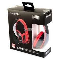 Tai Nghe Chụp Tai Microlab K360 On-Ear - Hàng Chính Hãng