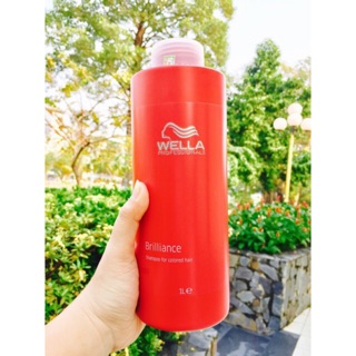 Dầu xả chăm sóc tóc nhuộm wella brilliance 1000ml