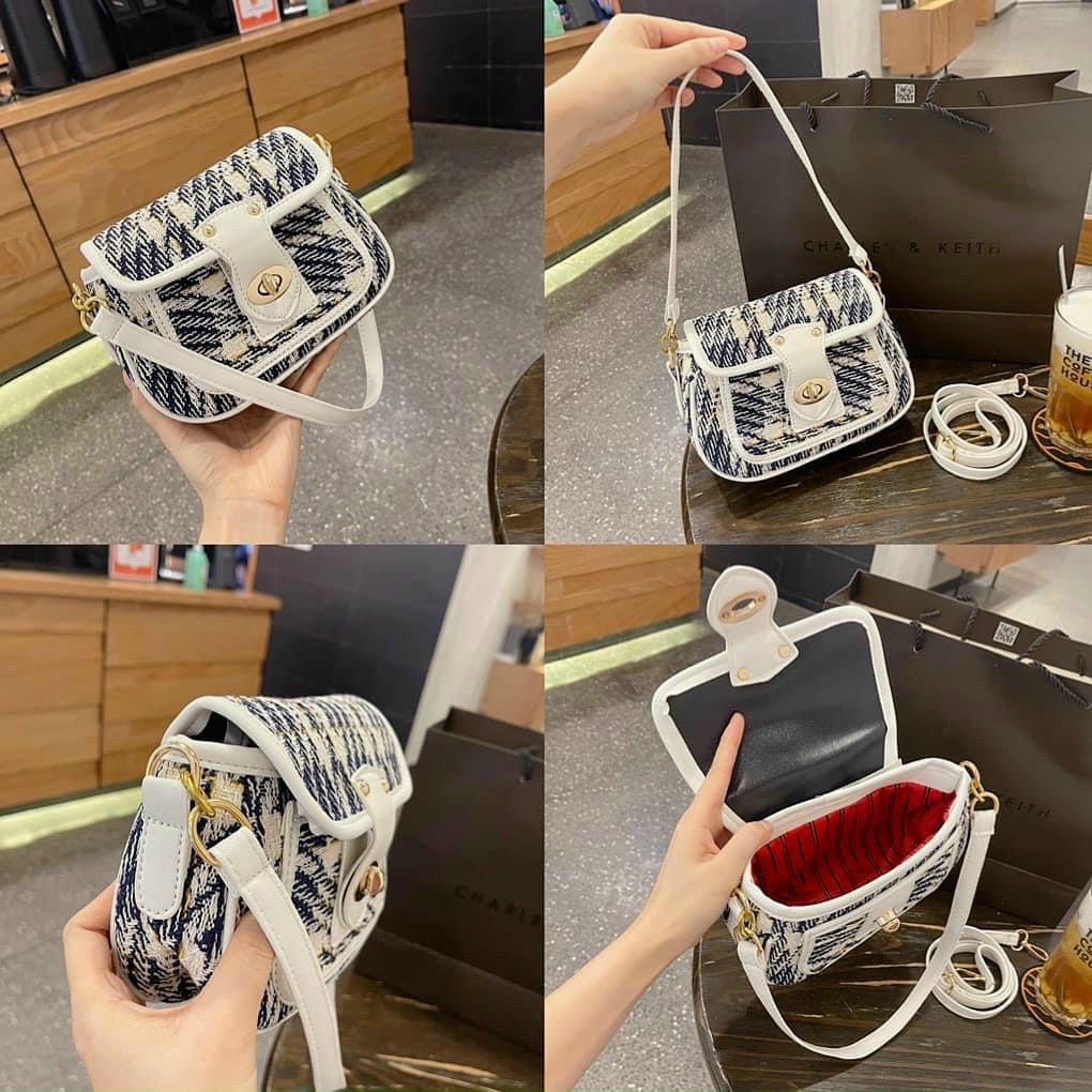 Túi xách bản da phối dạ phong cách hàn quốc bắt trend