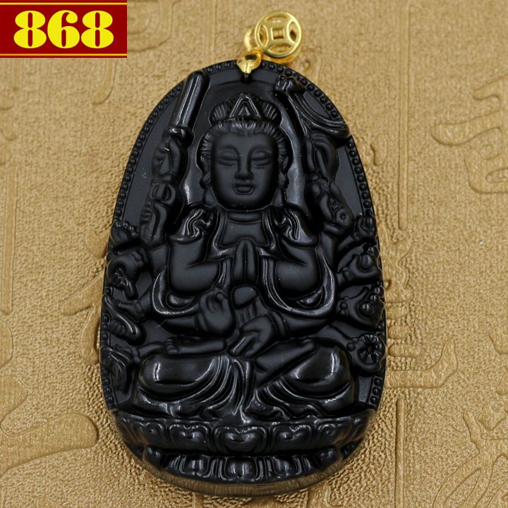 Mặt dây chuyển Phật bản mệnh Thiên Thủ Thiên Nhãn 6 cm