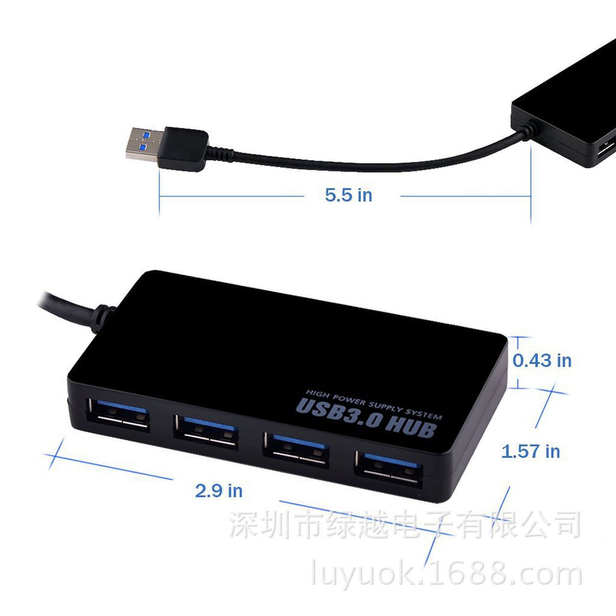 Hub Chia 4 Cổng Usb 3.0 Tốc Độ Cao